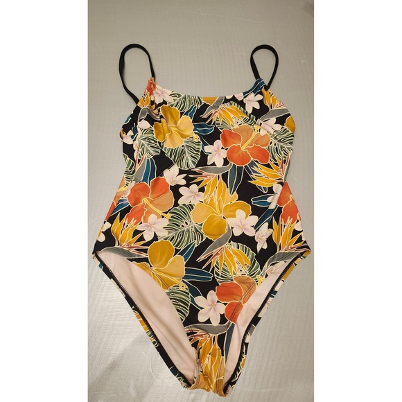 Hurley Tropical Hawaiian One Piece Swimsuit Women Large Caribbean Dreamin Floral - Picture 1 of 10